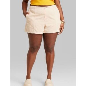 Wild Fable High Rise Corduroy shorts Beige Size XL